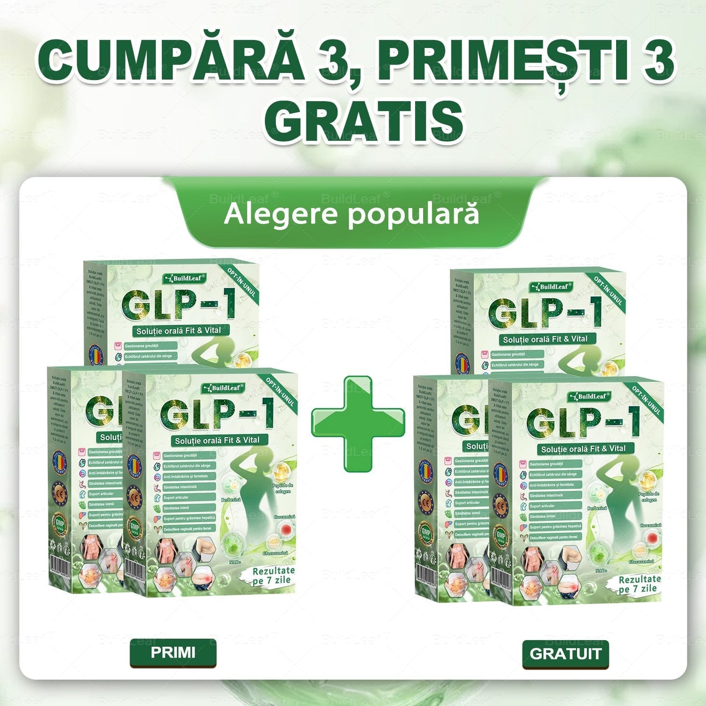 🎁𝑩𝒖𝒊𝒍𝒅𝑳𝒆𝒂𝒇® GLP-1 8-în-1 Fit & Vital Soluție orală – ⏰ O dată pe zi, schimbări vizibile în 7 zile / Pentru obezitate, sănătatea inimii și a sistemului cardiovascular, diabet, apnee de somn, sănătatea intestinelor, probleme articulare și multe altele🎁