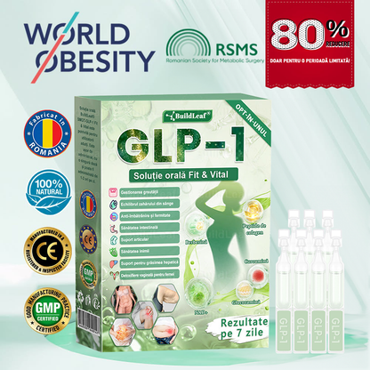 🎁𝑩𝒖𝒊𝒍𝒅𝑳𝒆𝒂𝒇® GLP-1 8-în-1 Fit & Vital Soluție orală – ⏰ O dată pe zi, schimbări vizibile în 7 zile / Pentru obezitate, sănătatea inimii și a sistemului cardiovascular, diabet, apnee de somn, sănătatea intestinelor, probleme articulare și multe altele🎁