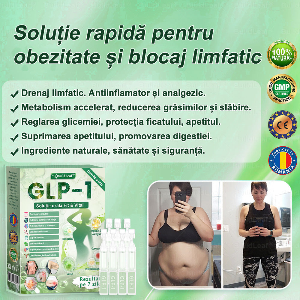 🎁𝑩𝒖𝒊𝒍𝒅𝑳𝒆𝒂𝒇® GLP-1 8-în-1 Fit & Vital Soluție orală – ⏰ O dată pe zi, schimbări vizibile în 7 zile / Pentru obezitate, sănătatea inimii și a sistemului cardiovascular, diabet, apnee de somn, sănătatea intestinelor, probleme articulare și multe altele🎁
